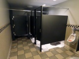 Men's Restroom: (3) Stalls with HD Resin Dividers, (3) Toilets, (3) Double