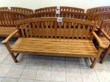 6' Solid Oak Bench.