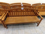 6' Solid Oak Bench.