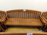 6' Solid Oak Bench.