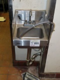 Glas Tender Stainless Steel Wall Sink & Wall Mounted Paper Towel Dispenser.