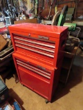 Craftsman 3-Drawer Rolling Tool Chest with 4-Drawer Matching Tool Box.