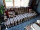 Large Multi Color Couch/Davenport.