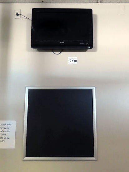 Sony Bravia Flat Panel TV with Wall Mount (No Remote) (Approx. 23") & Bulle