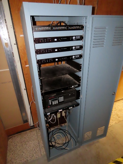 Audio Cabinet with Contents: Sencore VSB Model HDTV 996A with Digital Reado