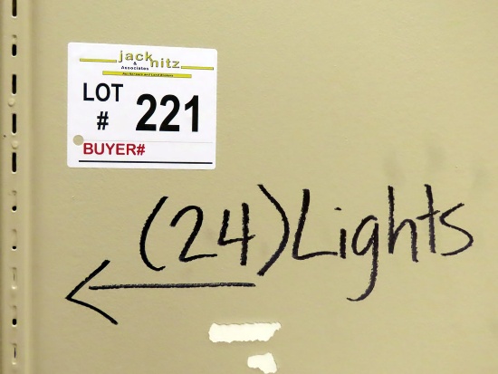 Approx. (24) 4' Florescent Flush Mount Lights.