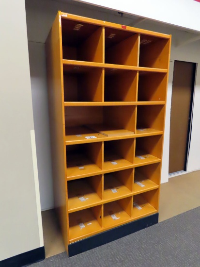 (3) Wooden Display Racks (88"T x 43"W x 32" Deep).