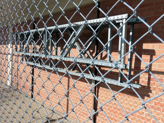 (5) 12' Galvanized Steel Pallet Rack Uprights.