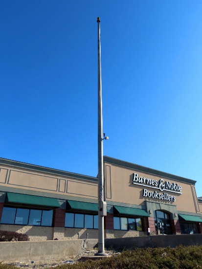 Approx. 30-40' Galvanized Steel Flag Pole.