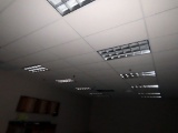 (12) 4' Florescent Flush Mount Lights in Break Room.