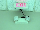 Exit Sign & Flood Lights (South 2nd Floor Entrance).