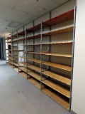 Contents of North East Storage Room on Floor 3-Metal Shelving with Wood She