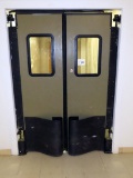 Swinging Double Warehouse Doors.