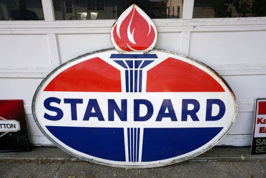 Standard Porcelain Sign, 74 1/2" x 60", Single Sided.