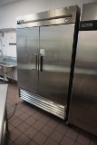 True Model T-49 Stainless Steel Commercial 2-Door Refrigerator, Single Phas