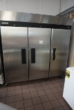 Centaur Plus Model CSD-3DRTSI Commercial Stainless Steel 3-Door Freezer, Si