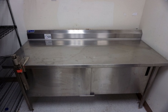 Universal Stainless Steel Commercial Prep Table with Lower Compartments, Co