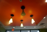 (12) Green Pendant Lights.