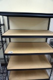 5-Tier Metal Shelf Unit with Plywood Shelves.