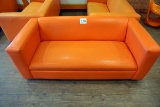 (5) 6' Orange Couches.