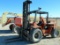 1971 Lift-All Model MT 60 Forklift, 6,000 lb. Capacity, SN# 73259, 6 Cylinder Gas Engine, 20' 3-Stag