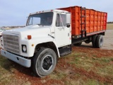 1983 IHC Model 1754 Conventional Single Axle Dump Truck, VIN# 1HTAA17E60HB12324, IHC V-8 Diesel