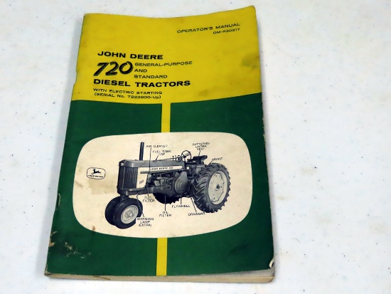 Operators Manual for John Deere 720 General-Purpose and Standard Diesel Tra