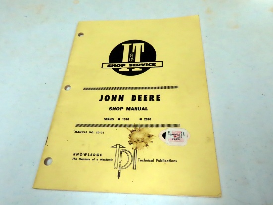 I&T Shop Services Manual for John Deere 2020 2010