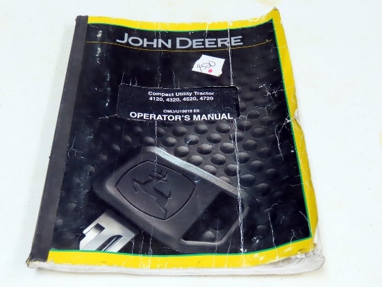 Operators Manual for John Deere 4120, 4320, 4520, 4720 Compact Utility Trac