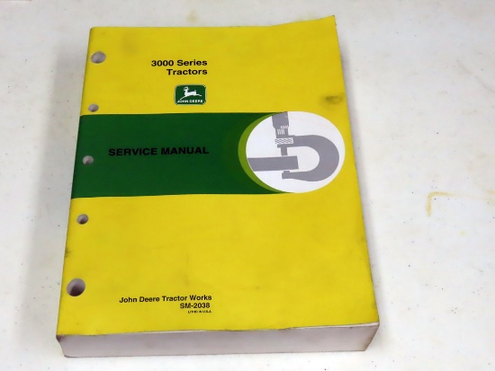 Service Manual for John Deere 3000 Series Tractors