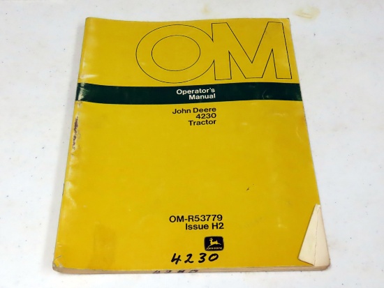 Operators Manual for John Deere 4230 Tractors