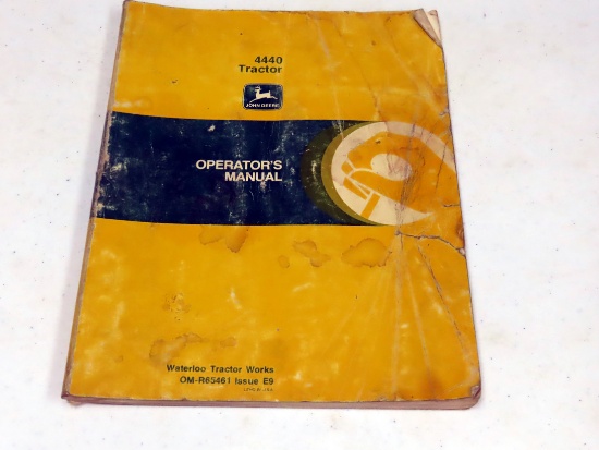 Operators Manual for John Deere 4440 Tractor