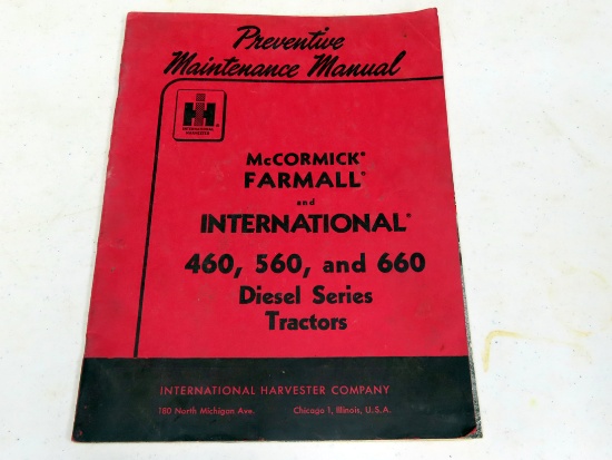 Preventative Maintenance Manual for McCormick-Farmall and International 460