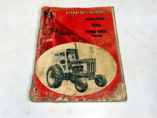 Operators Manual for a International 1466 Turbo Diesel Tractor