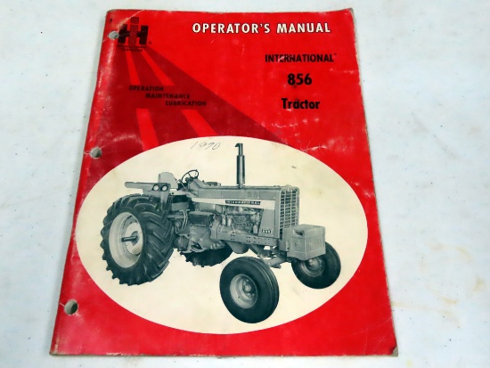 Operators Manual for a International 856 Tractor