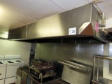 Kidde 4' x 10' Stainless Steel Overhead Exhaust Hood with Removable SS