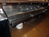 Commercial Stainless Steel 4-Tub 