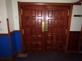 Double Swinging In/Out Solid Oak Doors (Buyer Responsible for Removal).