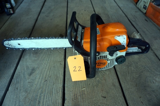 Stihl Model MS170 Gas Chain Saw (Serviced & in Running Condition)-Tag #22