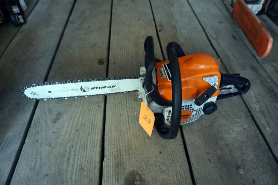 Stihl Model MS170 Gas Chain Saw (Serviced & in Running Condition)-Tag #23