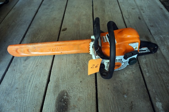Stihl Model MS170 Gas Chain Saw (Serviced & in Running Condition)-Tag #26