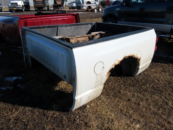 2008 Dodge Short Pickup Box (White) (This is a pickup box ONLY, not a full truck).