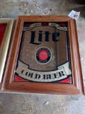 Lite Cold Beer Mirror, 23 1/2 x 29 1/2