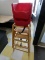 (2) Wooden High Chairs, (2) Plastic Booster Seats.