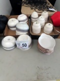 (15) Soup Bowls, (14) Soup Cups, (9) Casserole Plates.