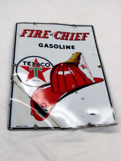 Texaco Enamel Sign