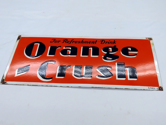 Orange Crush Porcelain/Enamel Sign