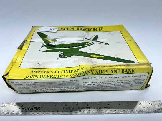 SpecCast John Deere JD95 DC-3 Company Airplane Bank