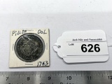 1743 Phillip V Coin