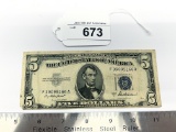 1953A Five Dollar Silver Certificate